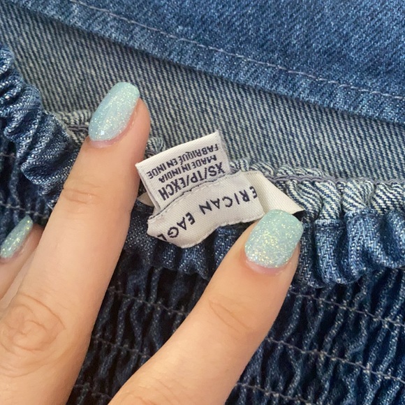 American Eagle demin crop top - Picture 3 of 3